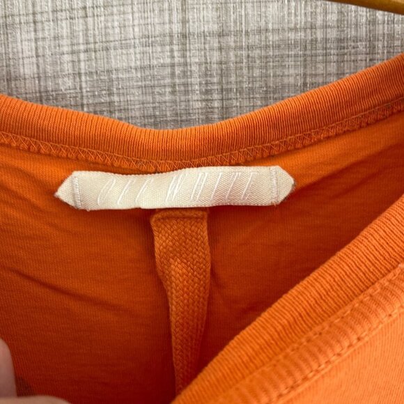 Off White Distressed long sleeve shirt Mens M Orange 3767 - Picture 5 of 11